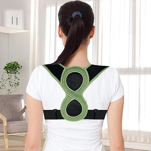 Shaped Posture Corrector for Kids Adults Adjustable Upper Back Brace Support - SHOPPING YARD
